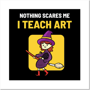 Art Teacher Halloween Costume Posters and Art